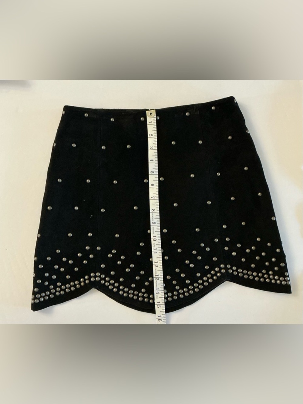 Free People Black Studded Mini Skirt - Picture 8 of 13